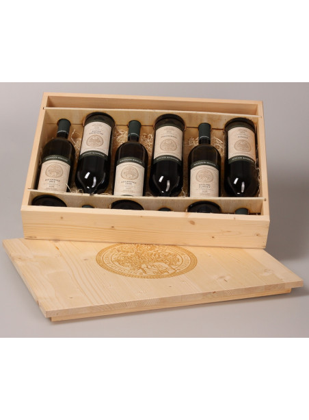 Mikrosvín - 6 vín v dřevěné kazetě