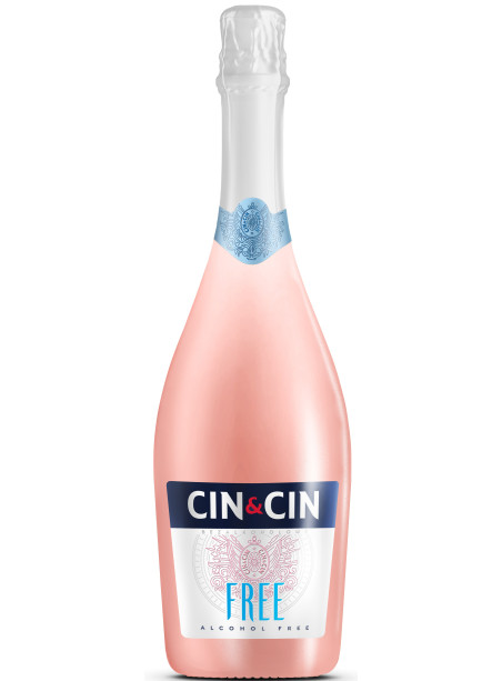CIN&CIN - FREE ROSÉ - nealkoholické šumivé