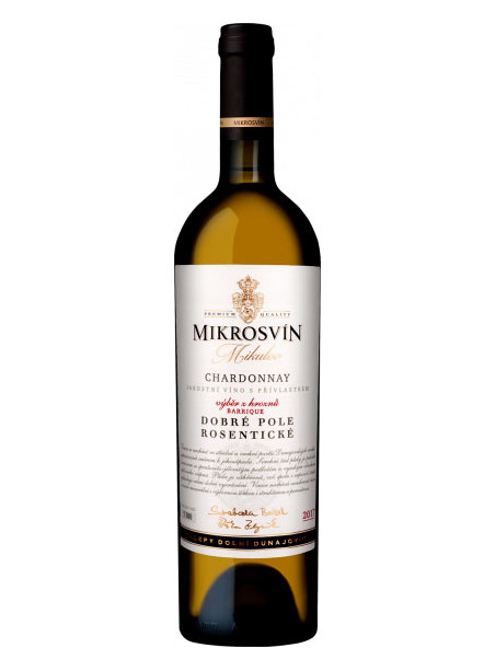 Mikrosvín - Traditional line - Chardonnay, barrique - výběr z hroznů - Rosentické