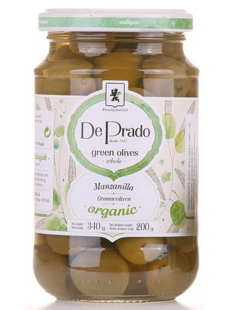 De Prado - Zelené olivy bez pecky - 320 g
